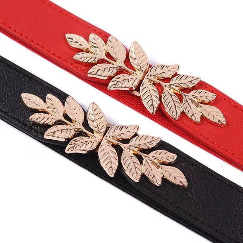 Waist Belt Elastic Slim Decorative Stretchy Quick Release Tight Waist Dress Belt