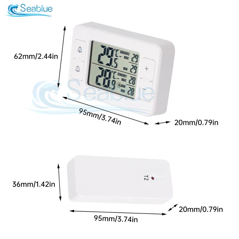 

Multifunctional Wireless Weather Station Forecaster Indoor Outdoor Thermometer Temperature Sensor LCD Screen Alarm -40℃~60℃