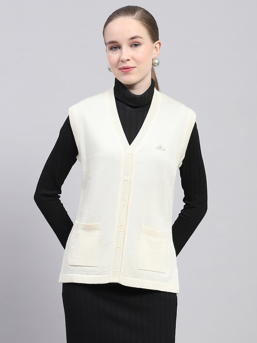 Monte Carlo Womens Regular Fit Solid Cardigan M белый