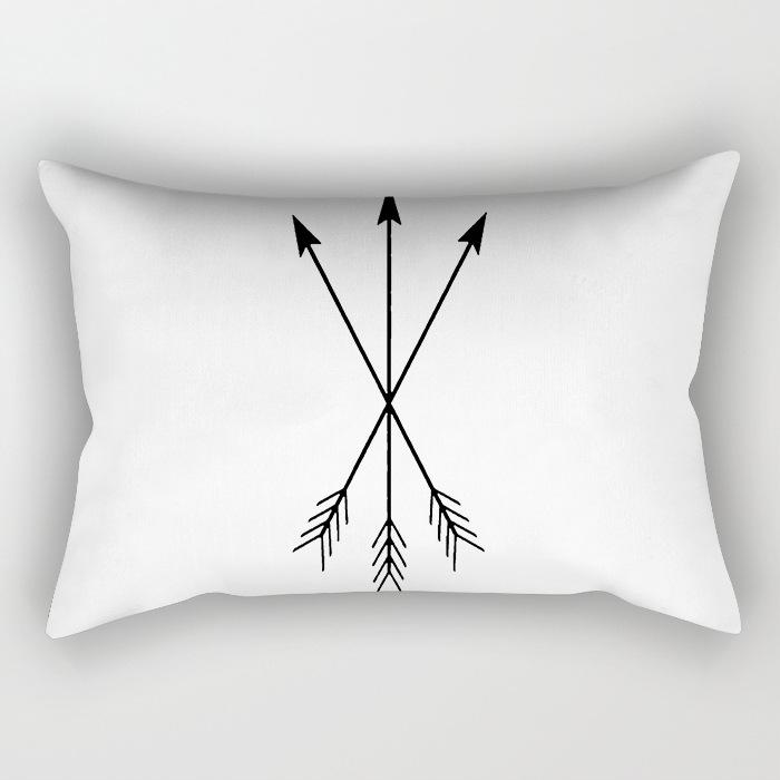 Modern Simple Black And White Geometric Long Strip Pillow Case Sofa Pillow Cushion Cover Premium Durable Quality