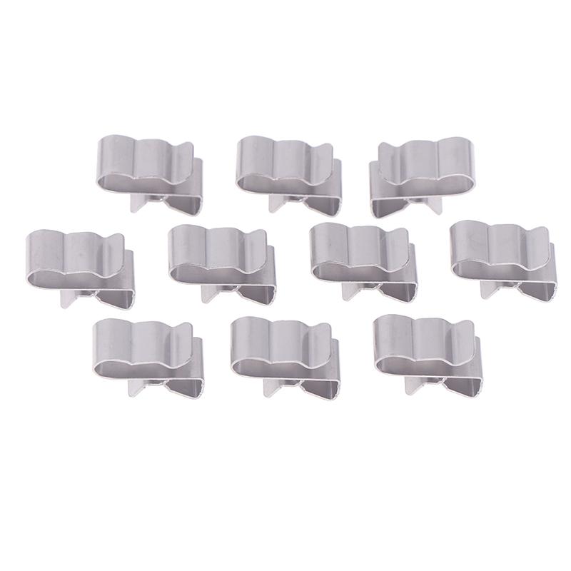 Fotovoltaik Sistemde PV Güneş Kablosu Tel Kurulumu İçin 10 Adet 304 Paslanmaz Çelik Güneş PV Kablo Klipsi/Kelepçe