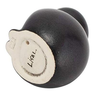 Lisa Larson Cat Mia Black Mini Ceramic Figurine Japan FS