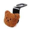 Creative Car Seat Back Cute Plush Bear Doll Hook Inside Car With Decorative Plastic Pendant Finishing Storage Hook