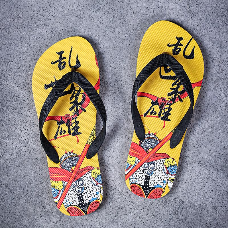 Flip-flops men's trendy pinch slippers non-slip soft-soled men's beach sandals summer new men's shoes