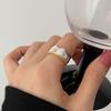 BF CLUB 925 Sterling Rings for Women Fashion Geometric Handmade Irregular Big Heart Shape Ring Party Christmas Gift