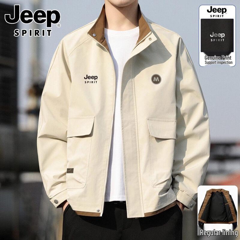 JEEP SPIRIT Men's Casual Workwear Bomber Jacket