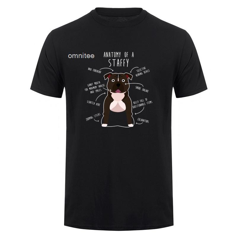 Staffordshire Bull Terrier T Shirt Dog Lover Funny Pet Owner Graphic Tee Vintage Cool Dogs TShirt Unisex Unisex Gift HJ161