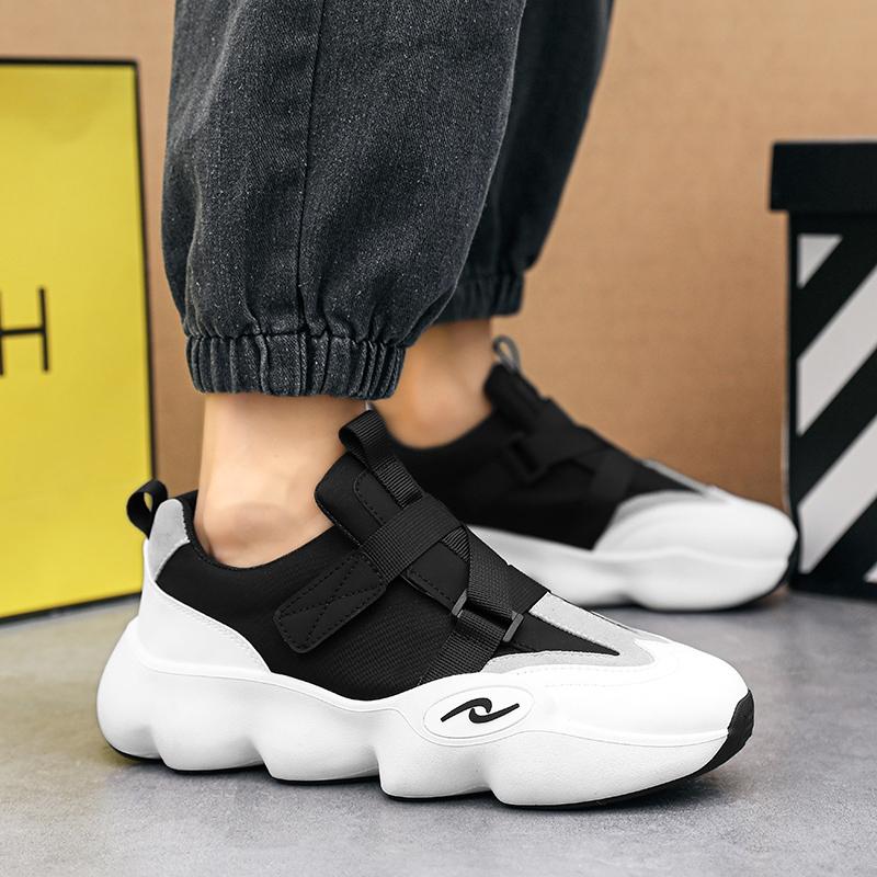 Fashion Black Designer Style Men Shoes Comfortable Men's Thick Platform Sneakers Fashion Casual Sports Trainers Tenis Dad Shoes