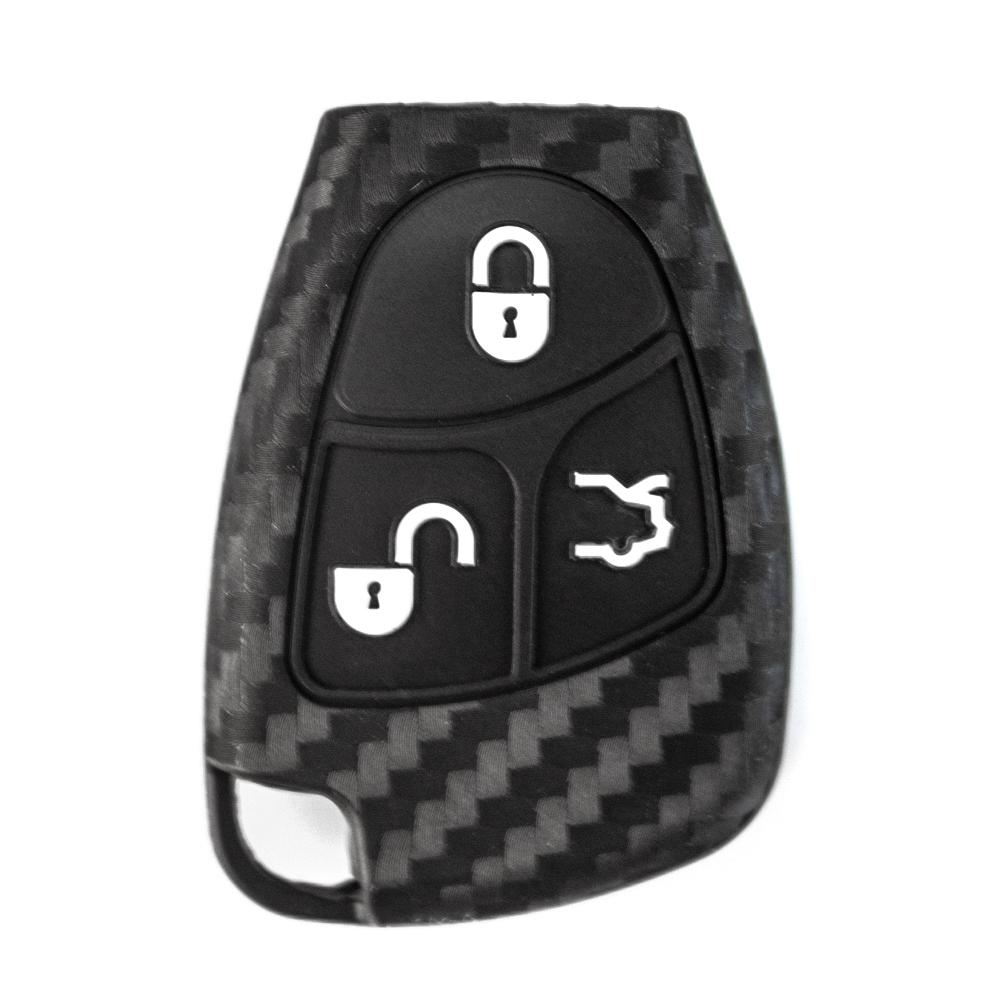 

Чехол для автомобильных ключей подходит для Mercedes Benz C240 ​​W210 W211Автомобильные аксессуары CL300 ml250 чёрный