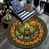 Beetle Forest Symbols Round Area Rug Under Office Chairs Bedroom Living Room Home Decor