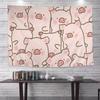 Cute Cartoon LLulu The Piggy Colorful Tapestry Wall Hanging Bohemian Wall Tapestries Mandala Wall Hanging Sheets