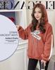 Korean Ulzzang Plus Velvet Hoodie for Women: Warm, Loose Fit, Harajuku Style Pullover with Hood for Autumn and Winter.