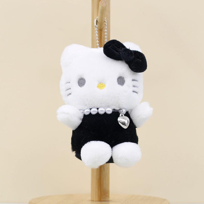 Adorable Plush Hello Kitty Keychain 13cm Cute Cat Backpack Accessory For Girls