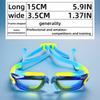 1 Pcs High Definition Transparent Children's Professional Swimming Goggles with Built-in Earplugs Waterproof and Anti Fog