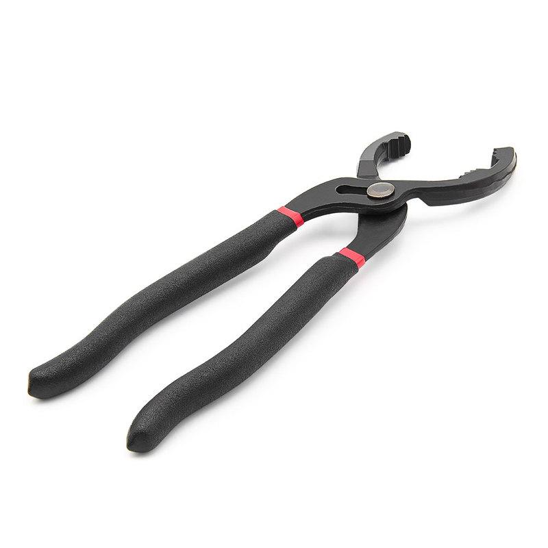 1pc 12 Inch Car Oil Filter Pliers Clamp Type Wrench Oil Filter Remove Disassembly Tool Filter Element Wrench 15 ° Bend Grip