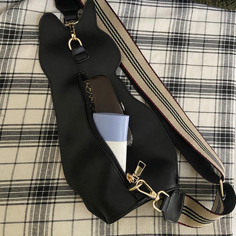 Large-capacity  Casual Cartoon Cat Cute Chest Bag Fashion Waterproof  Women's Crossbody Bag
