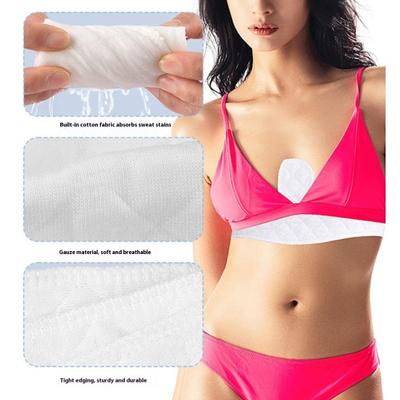 5/10Pcs Bra Liner Reusable Washable Under-Breast Sweat Absorber Pads Women Odor Control Cotton Breast Pad Moisture Wicking Boob Insert Lining