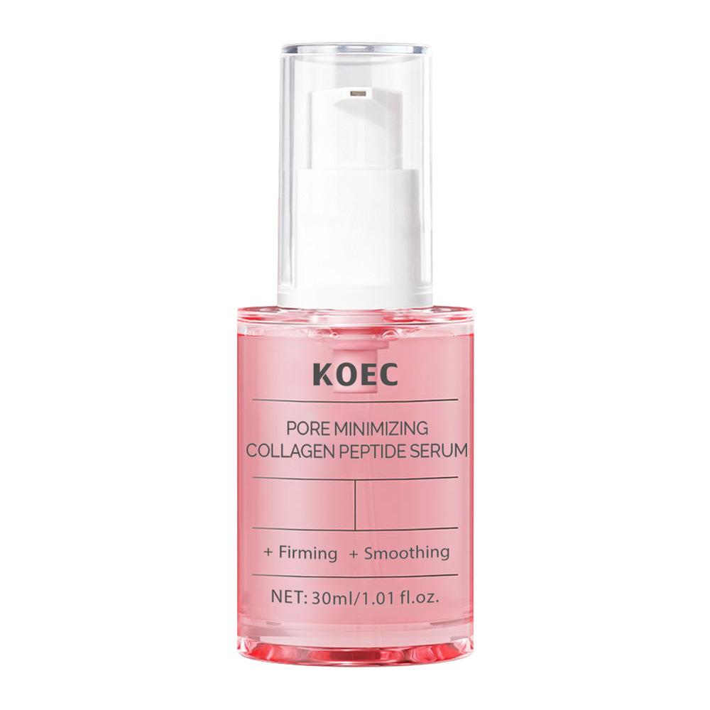 KOEC Siero Idratante Viso con Peptidi di Collagene 30g Siero Rassodante Anti-Rughe Riparatore Illuminante Idratante