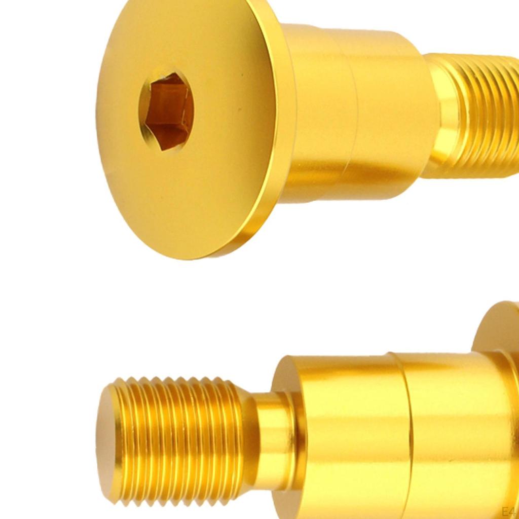 2 Adaptery do lusterek montowanych na końcach kierownicy motocykla Gwint M16 Części ze stopu aluminium Proces CNC