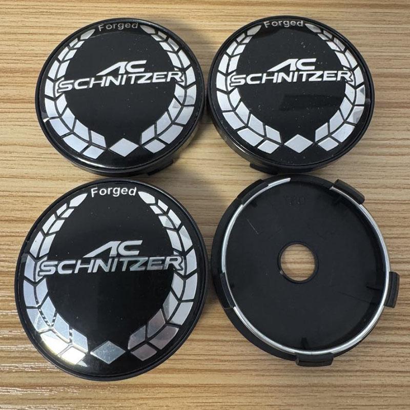 4pcs 56mm 60mm For AC SCHNITZER Emblem Car Wheel Center Cover Sticker Universal Rim Hub Caps