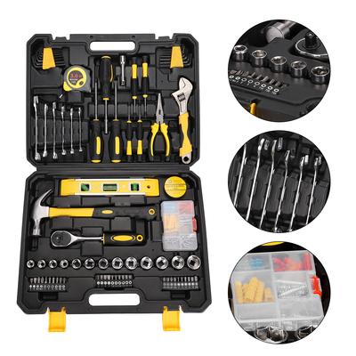 Conjunto de Ferramentas de 108 Peças Ferramentas Manuais de Ferragens Domésticas Kit Combinado para Reparo Automotivo Caixa de Ferramentas