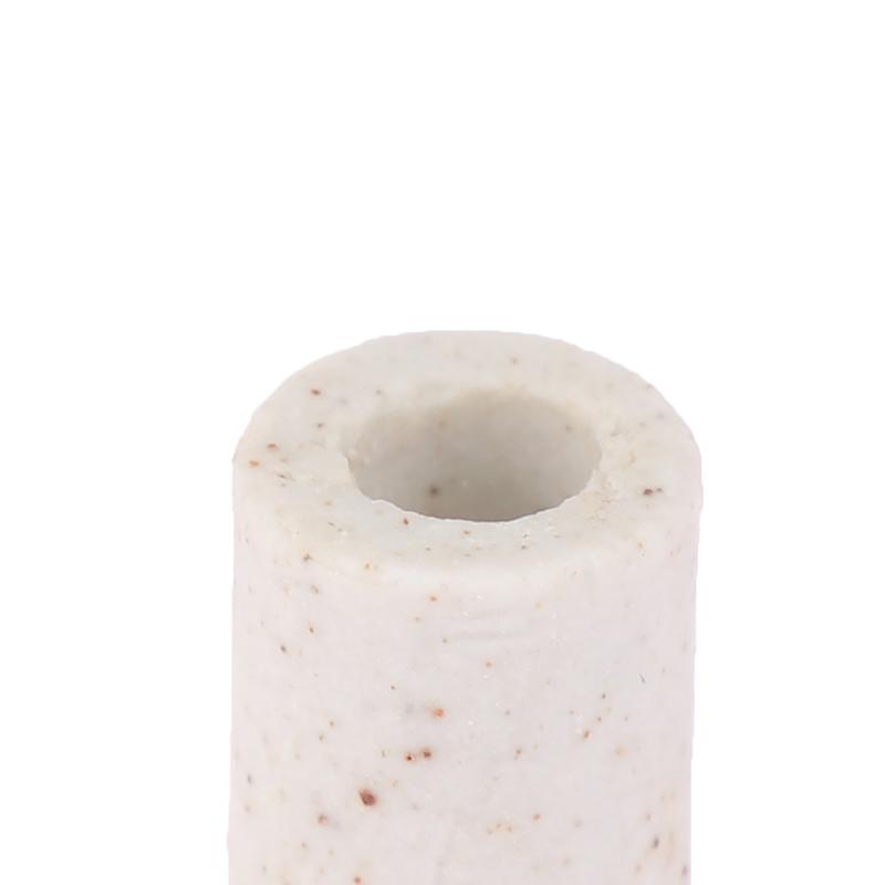 100 Stück Keramikrohr mit Einzelbohrung, hochtemperaturbeständig, Isolierrohr, elektronisches Kabelbündel, Porzellanbuchse