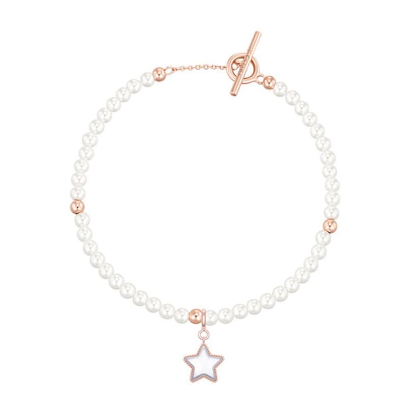 J.ESTINA Mariel Pearl Bead Bracelet + Pendant Set (SET-J0-0913)