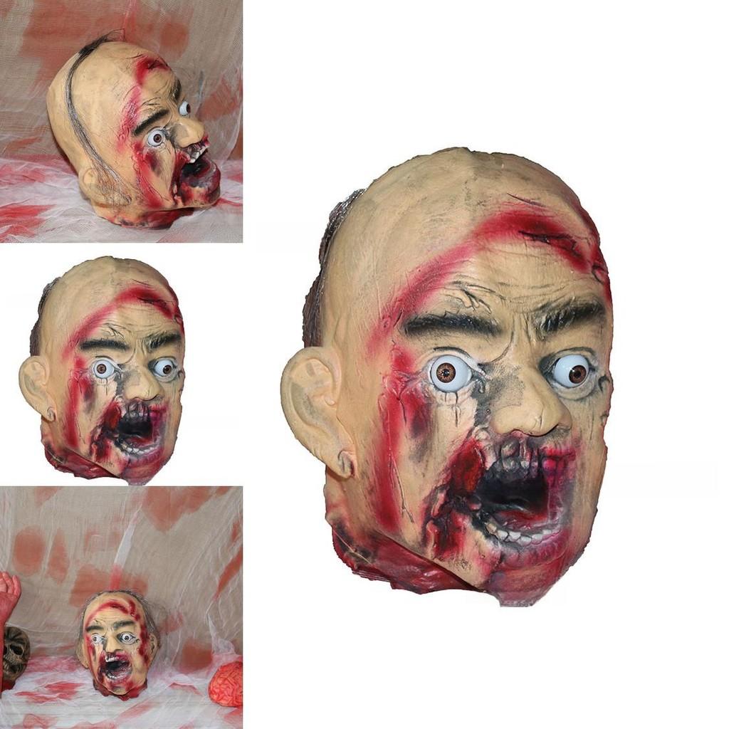 Horror Latex Foam Dead Body Dry Corpse Hanging Head For Haunted House Props And Diy Costumes