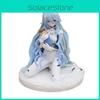 Hair Long Evangelion Blue Ayanami Rei Pvc Action Figures Model Toy Decoration