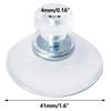 5PCS Plastic Sucker Pad Holder 25/32/41/53 Mm with Screw Clear PVC Sucker Pads Extra Strong Suction Cup Glass Suction Holder