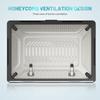 For Macbook Air 15 inch (2025)/(2024) A3114 M3/(2023) M2 A2941 Anti-Slip Laptop Case Honeycomb Heat Dissipation Kickstand PC+TPU Cover