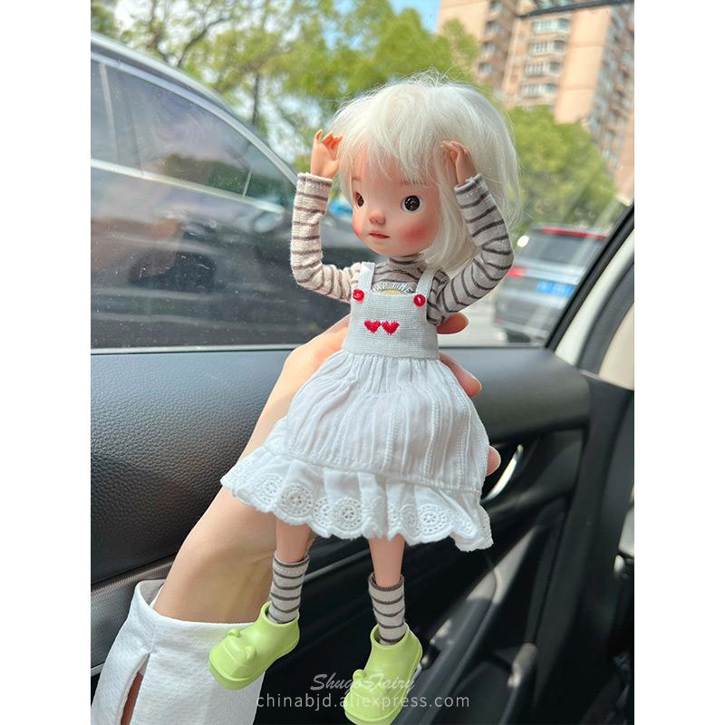 

Shuga Fairy Miao 2 1/6 Bjd Doll Big Head And Small Limbs Cartoon Image Resin Movable Joint Doll