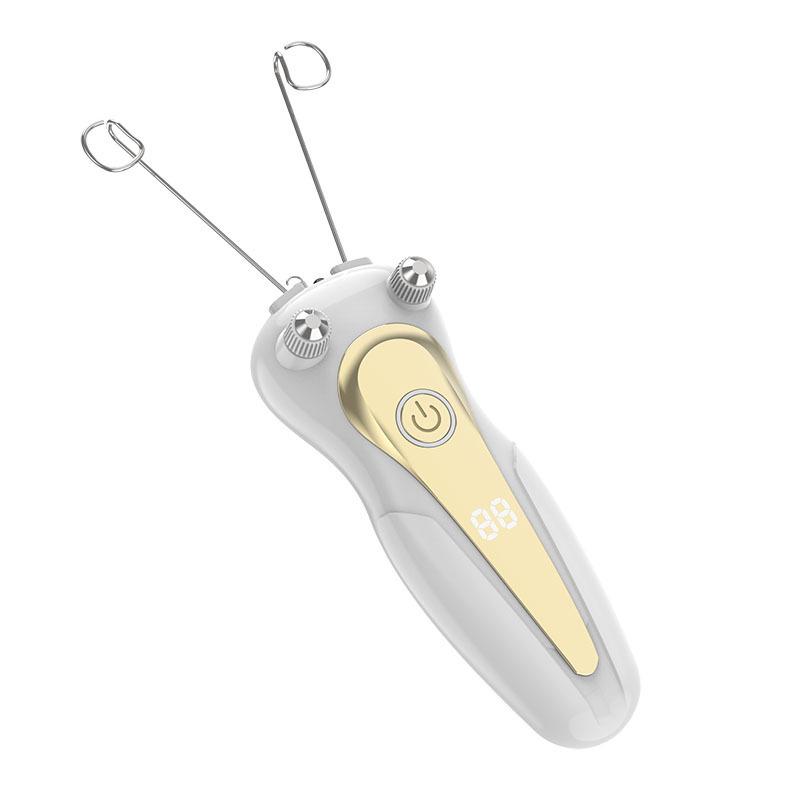 Epilatör ve İplik Alma Fonksiyonlu Dijital Yüz Masaj Aleti ve Tüy Alma Aracı