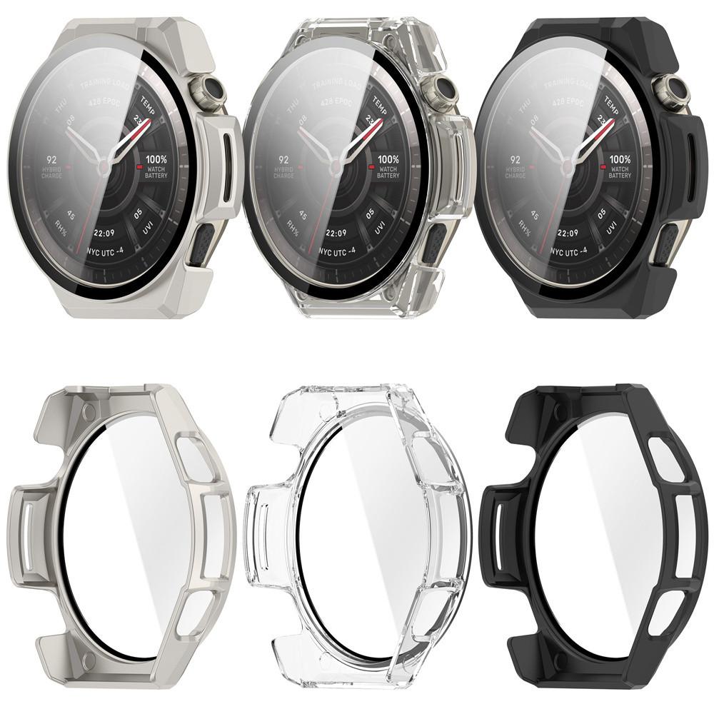 Tempered Glass+Hard PC Case For Amazfit Balance Ultra Screen Protector Anti-scratch Full Cover Protective Shell Bumper Frame