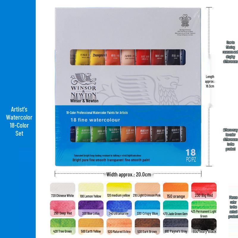 Winsor & Newton Professional Watercolor Set for Artists & Beginners