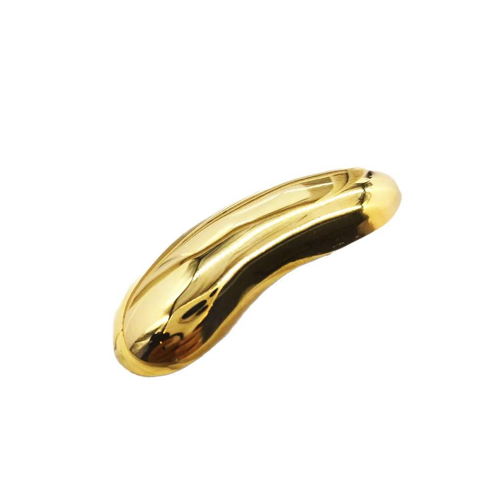 French retro cool geometric scarf buckle, 18K gold stainless steel mirror, jacket brooch, women's minimalist accessory