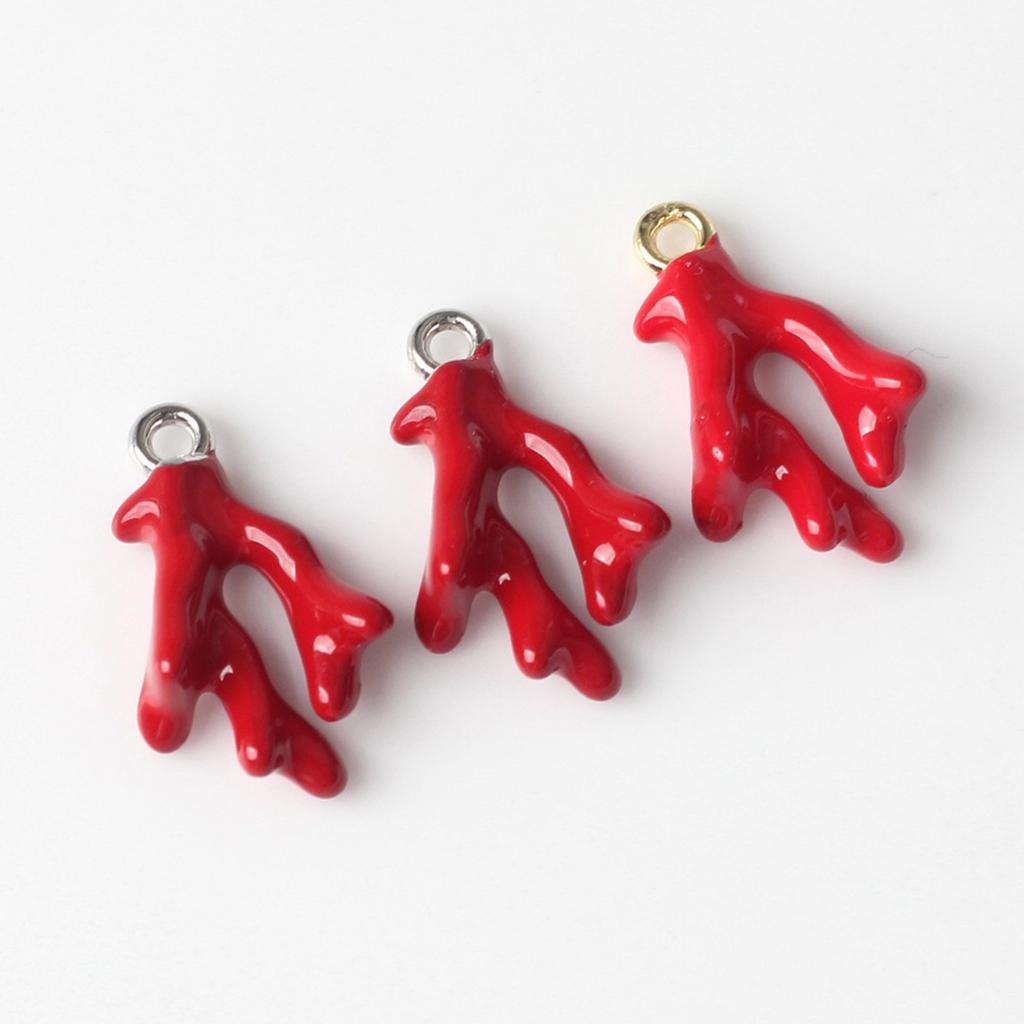 Stylish Oceanics Corals Alloy Pendant For Necklace Bracelet Jewelry Making Portable Sturdy