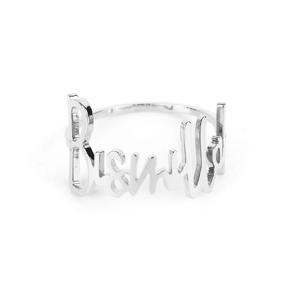 Letter Napkin Ring Wedding Hotel Table Supplies Circle Tableware Silver Gold Letter Ring Party Decoration Gifts Family Gathering