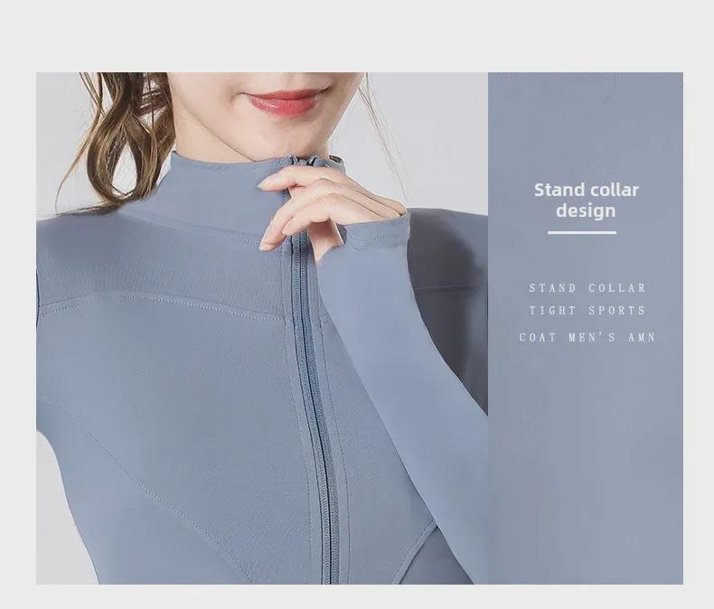 Women's Stand Collar Quick-Dry Sports Jacket - Spring/Autumn Fitness & Casual Running/Yoga Wear