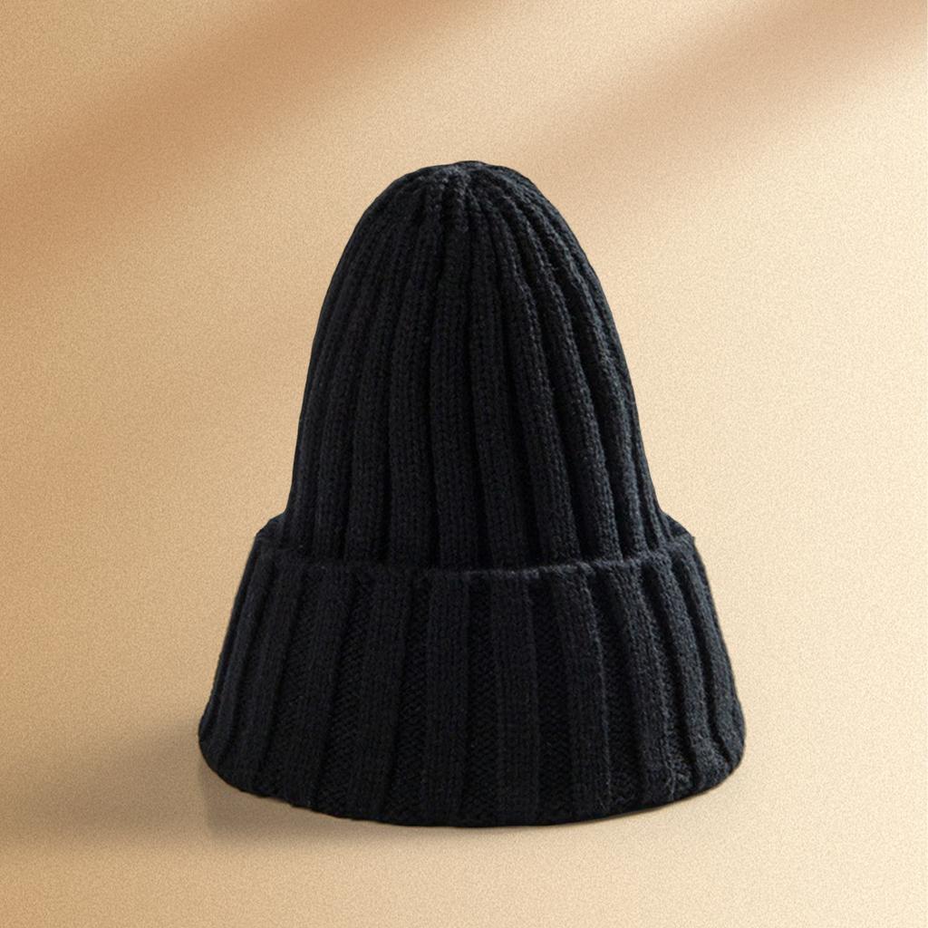 Men's And Women's Winter Warm Straight Strip Flanged Hat, Woolen Hat, Fashionable And Versatile Hat