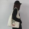Women's Large Capacity Simple Style Canvas Shoulder Bag – Japanese and Korean Influence