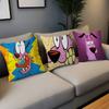 Cartoon C-Courage C-Cowardly Dog Personalized Pillow Cover Kids Bedroom Wild Party Decor Pillowcase Kid Birthday Shower Gift