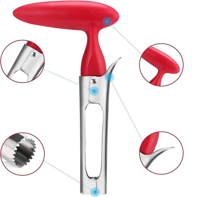 Premium Apple Corer Stainless Steel Apple Pears Core Remover Tool Fruit Cutter Seeder Slicer Knife Kitchen Vegetable Tools