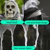 1pcs Lofytain Halloween Hanging Ghost Skull Skeleton Gauze Scary Props for Haunted House Outdoor Yard Garden Horror Decoration