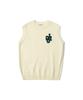 Oioi Collection Slit Knit Vest [Cream]