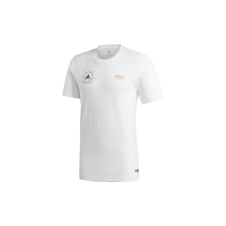 

Adidas Soccer Jerseys Men s White Moderate Straight Fit FQ7638 S