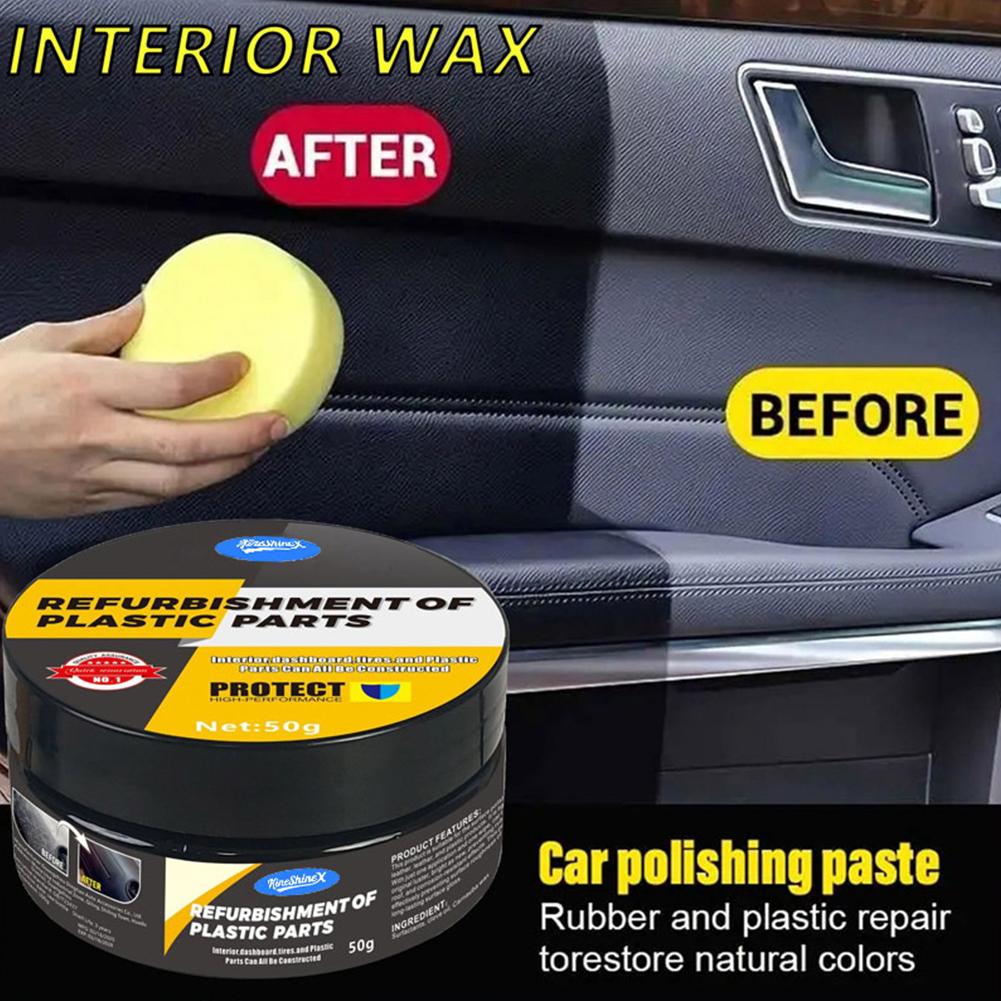 Automotive Plastic Repair Agent-interior And Plastic Polishing Wax, Scratch Repair Anti-aging Cream, Suitable For Tires Q0I7