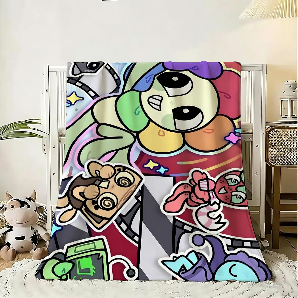 Anine Game D-Dandys World Throw 240G Flannel Blanket Lightweight Soft Skin-Friendly Summer Thin Throw Blanket
