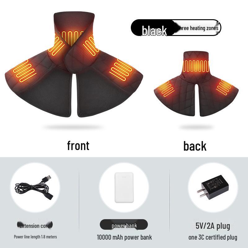 Electric Heated Neck Gaiter with Temperature Control - Warmth, Cold Protection, and Hot Compress Therapy Shawl