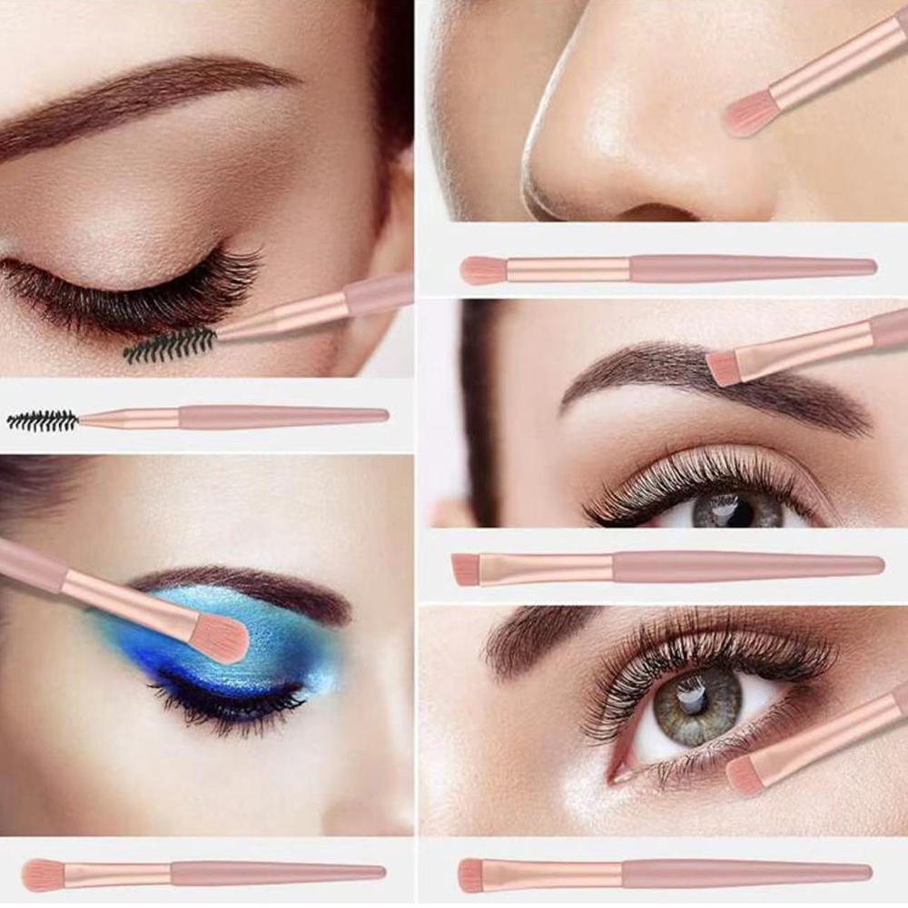 Premium Makeup Brushes Kit 8 Pieces Portable Blush Concealer Eyeshadow Brushes Synthetic Bristles Astronaut Letter Pattern